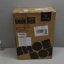 SEE SPRING 12 Pack Shoe Storage Box, Clear Plastic Stackable Shoe Organizer for Closet, Space Saving Foldable Shoe Rack Sneaker Container Bin Holder (Large Fit Size 9)