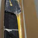 Portable Pickleball Net Set with Wheels, Regulation Size 22 FT & Half Court 11 FT, Steady Metal Frame Pickle Ball Net Set System with Carry Bag for Backyards, Driveways, and Garages (Black&Yellow)