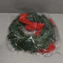 Daifunli 6 Pcs Pre-Lit Christmas Wreath with Lights for Windows 11.8 Inch LED Christmas Front Door Wreath with Bow Greenery Artificial Hanging Garlands for Fireplaces Home Porch Wall Decor