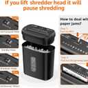 Amazon Basics 8-Sheet Cross Cut Paper Shredder and Credit Card Shredder - Black