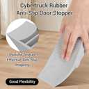 Funny Tesla Cybertruck Door Stoppers for Bottom of Door, Anti-Slip Rubber Heavy Duty Door Stop Wedge, Large Doorstop 2 inches High Gate Holder Suits Any Floor As a Gifts