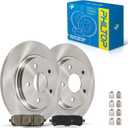 PHILTOP Rear Brake Pads and Rotors kit Fit for Chrysler Town & Country 2008-2012, Dodge Grand Caravan 2008-2012, Dodge Journey 2009-2012, 12” Rear Brakes Rotors Automotive Replacement Brake kits