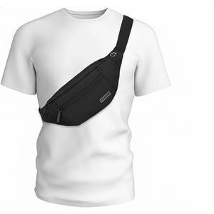 MAXTOP Large Crossbody Fanny Pack with 4-Zipper Pockets,Gifts for Enjoy Sports Festival Workout Traveling Running Casual Hands-Free Wallets Waist Pack Phone Bag Carrying All Phones