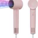 Ionic Hair Dryer, 110000 RPM High-Speed BLDC Motor, Fast Drying Blow Dryer with Negative Ion Technology, 8 Heat & Speed Modes for Curly Thick & Fine Hair, Low Noise Lightweight, Baby Pink