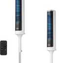 LEVOIT Tower Fan for Bedroom, Standing Fan with 36-47 Adjustable Height, 90 Oscillating Room Fan, 28dB Quiet for Sleep, 23 ft/s Velocity, 5 Speeds 4 Modes, 12H Timer, Remoter, for Home, White