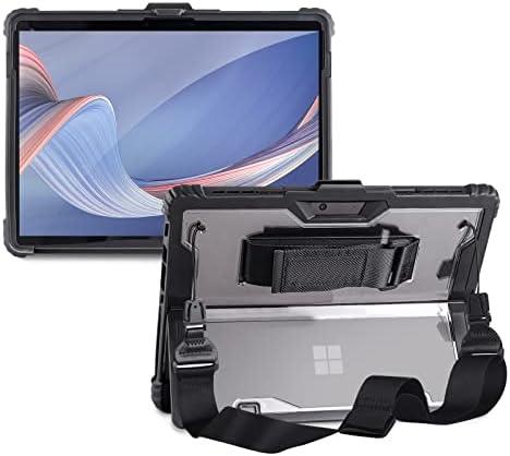 AOAO for Microsoft Surface Pro 7/6/5/4 Case with Shoulder Strap, Hand Strap, Stylus Pen Holder, Rugged, Shock-Absorbing and Drop-Resistant(12.3inch)