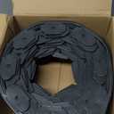 4 in x 25 Ft Garden Landscape Edging, No Dig Garden Edging Border Kit with 46 Pcs Spikes for Flower Bed Lawn Yard Grass Black