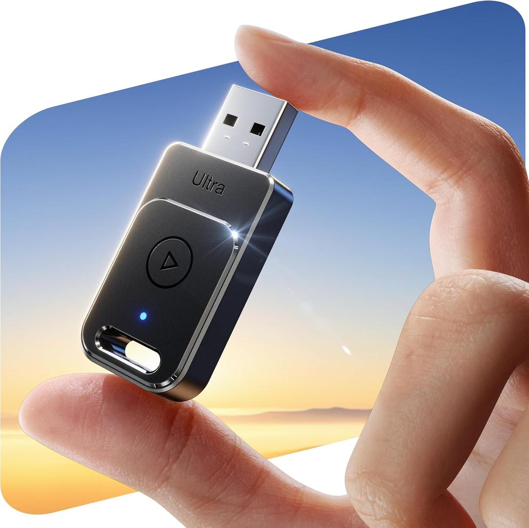 for Apple Carplay Wireless Adapter, 3X Fast Auto-Connect, No Latency, Plug and Play, Bluetooth 5.3 & WiFi 6, 2025 Mini Car Play Dongle for iPhone 5~16, Fit for 927+ Cars, USB A/C, Black