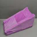 Buryeah Arm Elevation Pillow with 2 Pockets, Soft Ergonomic Support Pillow for Elbow Rest Wedge Broken Arm Gifts with High Density Foam for Recovery Sleeping(Violet)