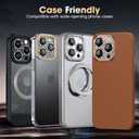 Xfilm for iPhone 16 Pro/16 Pro Max Camera Lens Protector Bling Individual Gear Design Diamond Ring 9H Hardness Scratchproof Protector, Stylish Phone Accessories, Case Friendly (Black)