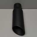 LCGP 3" Inlet Black Exhaust Tip,3" x 4" x 12" Universal Bolt On Stainless Steel Diesel Exhaust Tailpipe Tip