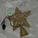 9" Gold Star Tree Topper with 30 Dual Color(R) LED Lights