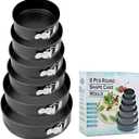 Springform Cake Pan, Cake Pan with 6 Different Size (7,8,9,10,11,12 inch), Cake Molds for Baking with Removable Bottom, Non-Stick Bakeware for Effortless Baking and Easy Release (6)