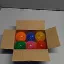 6 Pack 2.5" Light Up Squeaky Dog Balls, Spiky Dog Toy Balls for Puppy Small,Medium Dogs