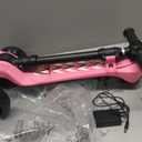 Electric Scooter for Kids Ages 3-12, Full Body Lights Up, Wide Deck, 3 Adjustable Heights, 5MPH Safe Speed, 90min Riding, Foldable 3 Wheel Electric Scooter for Kids Boys Girls Toddler, Pink