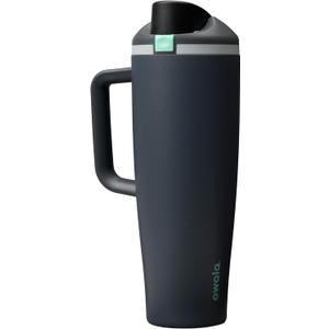 Owala FreeSip Tumbler Insulated Stainless Steel Water Bottle with Builtin Straw and Side Handle, For Travel, Work, School, and Sports, 40oz, BPA Free, Leak Proof, Foggy Tide