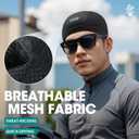3Pcs Breathable Mesh Skull Cap,Lightweight Quick Dry Sports Helmet Liner for Men Women, Cooling Cycling Beanies