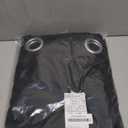 NICETOWN Pitch Black Solid Thermal Insulated Grommet Blackout Curtains/Drapes for Bedroom Window (2 Panels, 42 inches Wide by 63 inches Long, Black)