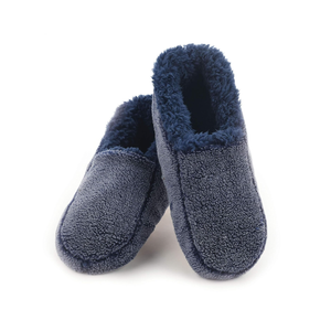 Snoozies Mens Two Tone Fleece Lined Slippers - Comfortable Slippers for Men - Two Tones Medium