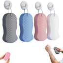 4PCS 3D Exfoliating Bath Sponge, Super Soft Reusable Handheld Shower Brush - Gently Remove Dead Skin for Adults, Women, Men & Children, Skin-Friendly, No Silicone Net.