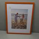 decorUhome 16x20 Picture Frame, Display Pictures 11x14 with Mat or 16x20 without Mat, Wall Hanging Poster Frame, Orange, 1 Pack