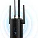 WiFi Extender Signal Booster, Dual Band 5.8GHz&2.4GHz, WiFi Booster Covers Up to 10000 Sq.ft, 1.2Gbps WiFi Repeater with Ethernet Port, 1-tap Setup, 1200M-99A
