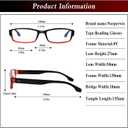 NORPERWIS 6 Pack Reading Glasses for Women Men, Blue Light Readers, Anti Glare Computer Eyeglasses with Spring Hinge (Mix Color-1, 0.75, multiplier_x)