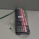 Wireless Keyboard and Mouse, MOFII 104 Round Keycaps Retro Typewriter with OTG & Brush, Full-Size Ergonomic, Ideal for Windows PC, Home, Office and College Peach Pink