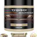 Leather Recoloring Balm  Repair Kit for Furniture Dye for Furniture Car Seats Shoes Repair Leather Dye for Scratched and Faded Couch Color Restorer - Beige AUTO Accessory