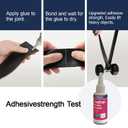 2 x Eastyle Leather Glue Repair Adhesive: Permanent, Strong & Waterproof Leather Cement Glue for Sofa, Car Seats, Bag Clear Flexible Bond with Tools(Brushes/Gloves/Sanding Sticks) (60ml)