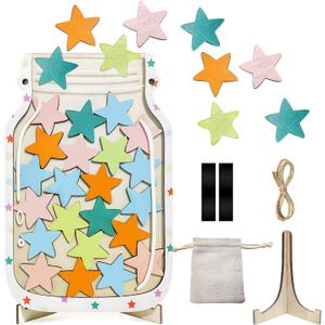 Reward Jar for Kids  Star Jar Reward System, Behavior Classroom Incentive Jar with Fun Star Chart, Reward Home Kids Incentive Good Home Training for Boys Girls