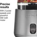 Proctor Silex Durable Electric Vegetable Chopper & Mini Food Processor with 2 Speeds for Chopping, Puree & Emulsify, 3.5 Cups, Silver