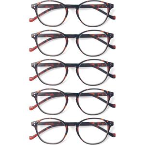 SIGVAN 3 Pack Reading Glasses Spring Hinge Stylish Readers Black/Tortoise for Men and Women