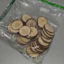 Natural Wood Slices TICIOSH Craft Unfinished Wood kit Predrilled with Hole Wooden Circles for DIY Crafts Wedding Decorations Christmas Ornaments Arts Wood Slices (50 Pcs 2.0-2.4 inches)