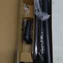 Zeerobee Curtain Rods for Windows 72 to 144, 1 Inch Industrial Wrap Around Black Curtain Rod, Indoor/Outdoor Room Divider Adjustable Drapery Pole, 72"-144"