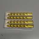 Zhengmy 4 Pcs Gold Spiral Taper Candle 7 Inch Twisted Long Wax Dinner Candlestick for Fall Halloween Christmas Holiday Valentines Wedding Birthday Baby Shower Table Decor(Solid)