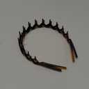 Zig Zag Headbands, Recycled Plastic Wavy Hair Band with Teeth, Headbands for Women and Men, Classic 90s Hair Accessories, (1 Black Color+1 Brown)