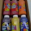 Crayola Washable Finger Paints (6ct), Toddler Paint Set, Nontoxic Finger Paint for Kids, Arts & Crafts Supplies for Toddlers, Teacher Classroom Must Have 