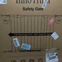 InnoTruth 27-36.6 in Wide Baby Gate for Stairs and Doorways, Black