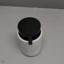 Clasin Home Liquid Soap Dispenser with Easy-to-Press Pump, 10 oz Refillable Hand Soap Dispenser with Extended Spout for Bathroom Kitchen Dish Lotion, Modern Stone Texture (White)