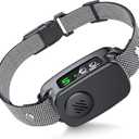 Barking Collar, Dog Barking Collar for Large Medium Dogs, with 5 Adjustable sensitivities, Automatic Barking Collar with 3 Training Modes, Anti-Barking Collar for Dogs (Black).