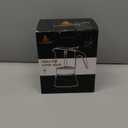 Stovetop Espresso Maker, 6Cup 240ml Classic Moka Pot, Crystal Glass-top & Stainless Steel Coffee Maker Mocha Pot, Greca De Cafe, Cuban and Italian Coffee Maker for Cafetera Cubana (Silver)