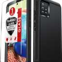 LeYi Compatible for Galaxy A71-5G Phone Case:【NOT FIT A71 4G】with 1PCS Tempered Glass Screen Protector Heavy Duty 3 in 1 Rugged Cover, Military Grade Shockproof Phone Funda para Samsung A 71 5G, Black