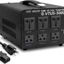 Cantonape 5000 Watt Voltage Converter Transformer - Heavy Duty Step Up/Down Convert from 110-120 Volt to 220-240 Volt and from 220-240 Volt to 110-120 Volt - Circuit Breaker Protection