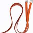 Jeereal English Stirrup Leathers for Equestrian Riding (56" / 142cm, Brown)