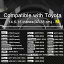 West Llama Customized Auto Car Steering Wheel Cover for Toyota Rav4 Corolla Camry Highlander (Black+Gray-Size: Standard Size (14 ½''-15'')