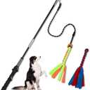 SYOOY Flirt Pole for Dogs, Interactive Dog Toys Teaser Wand Play Pole with Fleece Rope Lure Chewing Toy for Small Medium Large Dogs Puppy Outdoor Exercise & Training …