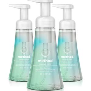 Method Foaming Hand Wash, Coconut Water, 10 ounce (Pack of 6)