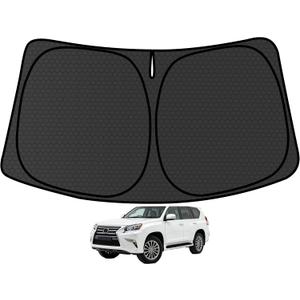 GX400 GX460 GX470 Customized Windshield Sun Shade for 2002-2023 2024 GX460 Front Window Sunshade Visor Protector Foldable Blocks UV Rays Keep Car Cooler Accessories