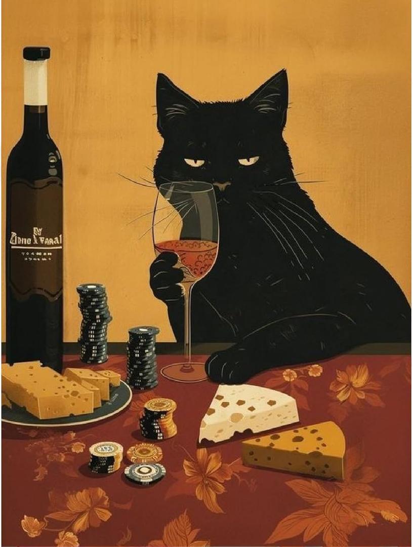 Canrichshop Cat Paint by Numbers Kit for Adults,Painting by Numbers,DIY Acrylic Paint Kit for Adults Beginners Without Frame,Easy Adult Paint by Number Kits on Canvas for Decor 16x20inch (MT22050)